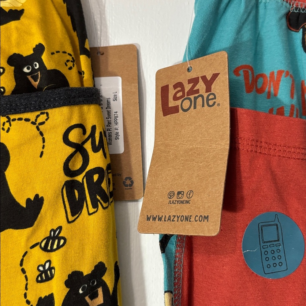 The Lazy One brand pj bottoms Size Large New w tags - Picture 4 of 4